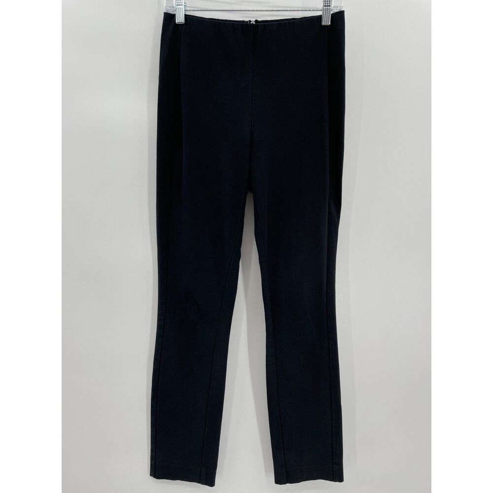 RAG & BONE Black High Rise Back Zip Pocketless Stretch Trouser Pants Size 4
